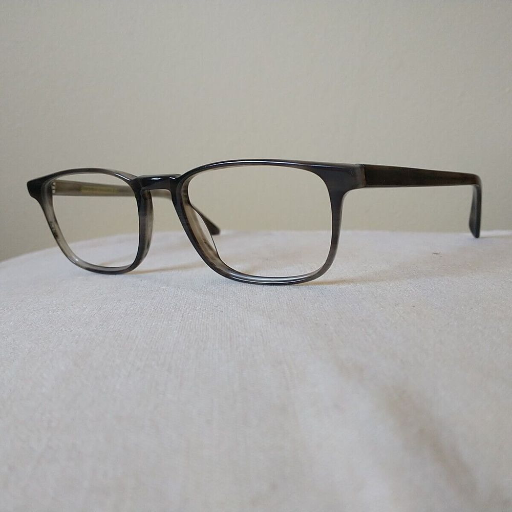 Warby Parker Eyeglass Frames Bensen 150 52-19-145 Gray Full Rim Rectangle